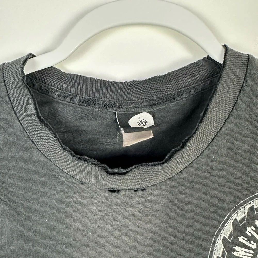 Y2K Metal Mulisha T Shirt Faded Black Large Worn Goth Emo - Picture 13 of 16